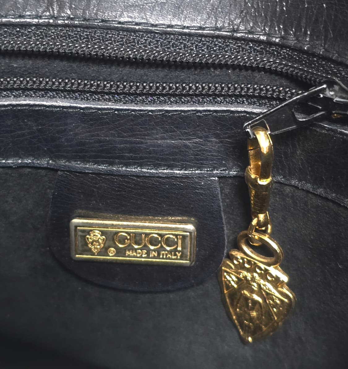 Gucci 구찌 GG 블랙 레더 빈티지 숄더백 상품이미지8