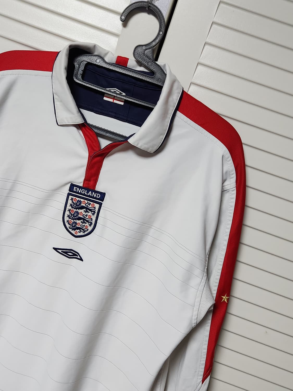 03-05 잉글랜드 홈 긴팔 엄브로 축구 유니폼 노마킹 상품이미지2