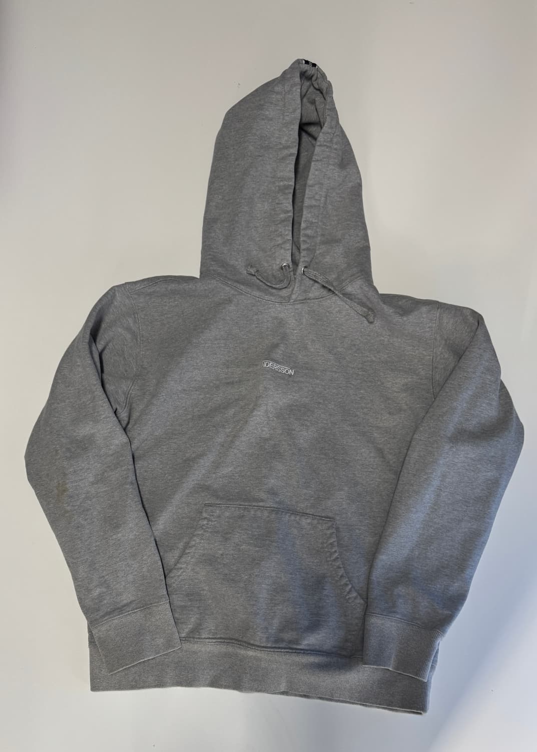 앤더슨벨 헤비 코튼 뒷 프린팅 기모 후드티 L 상품이미지2