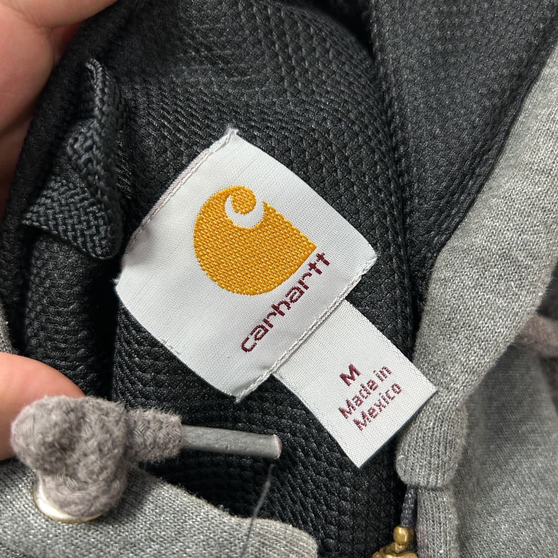 칼하트 그레이 써멀 후드집업(M) 상품이미지2