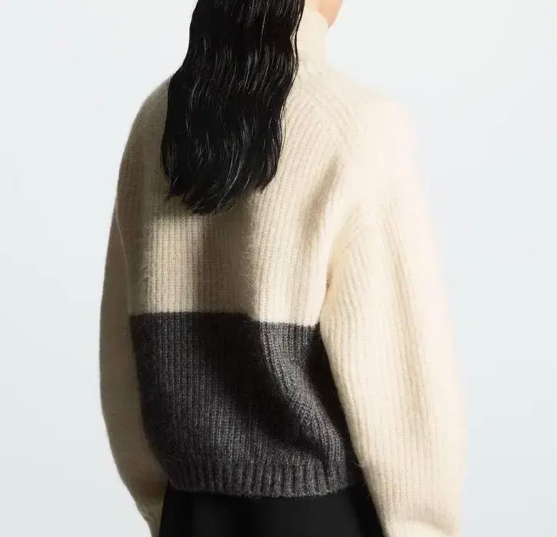 COS 코스 레귤러핏 컬러블록 가디건 S 상품이미지7