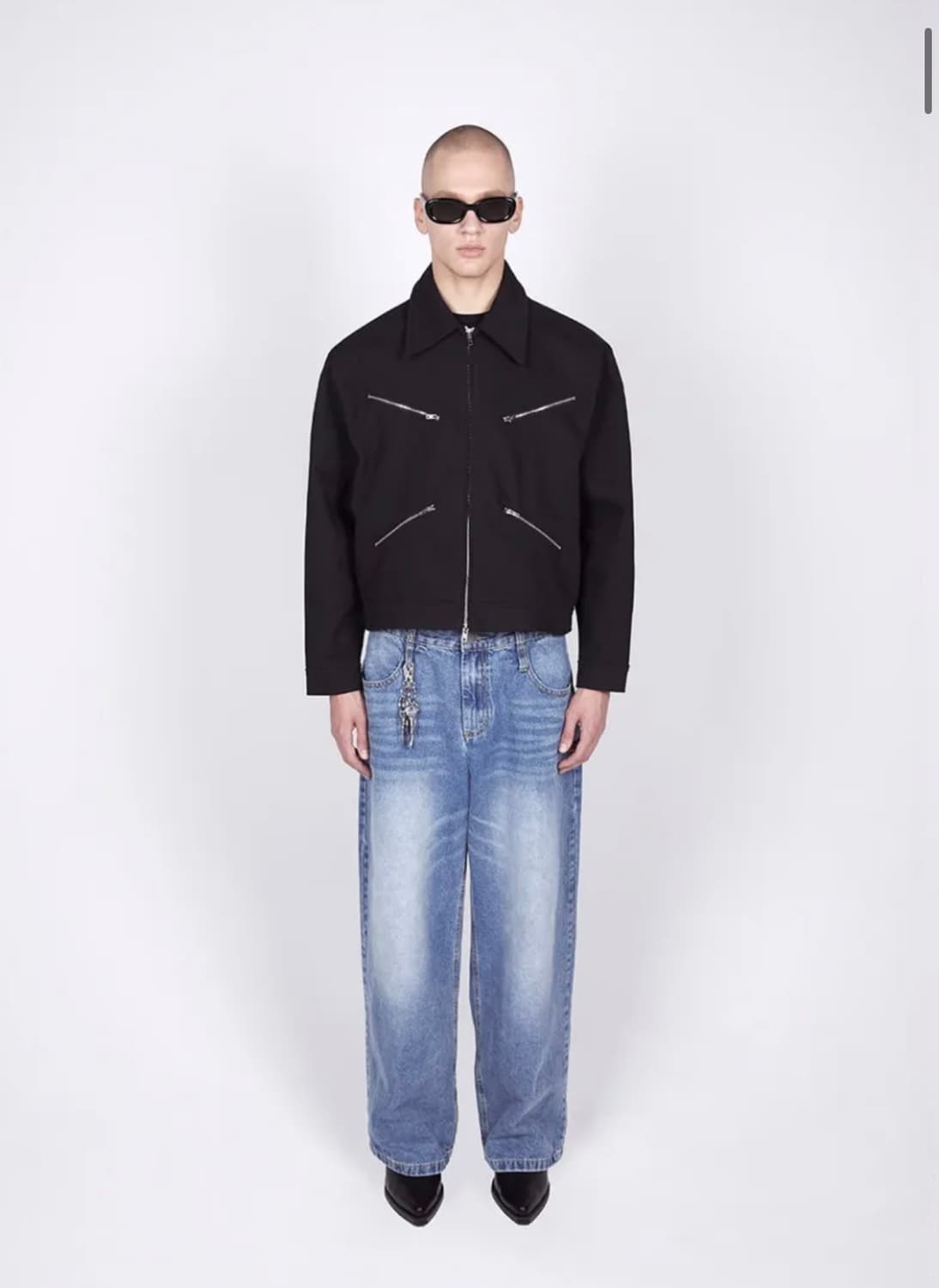 밀로 아카이브 블루종 자켓 - 블랙 L 상품이미지4