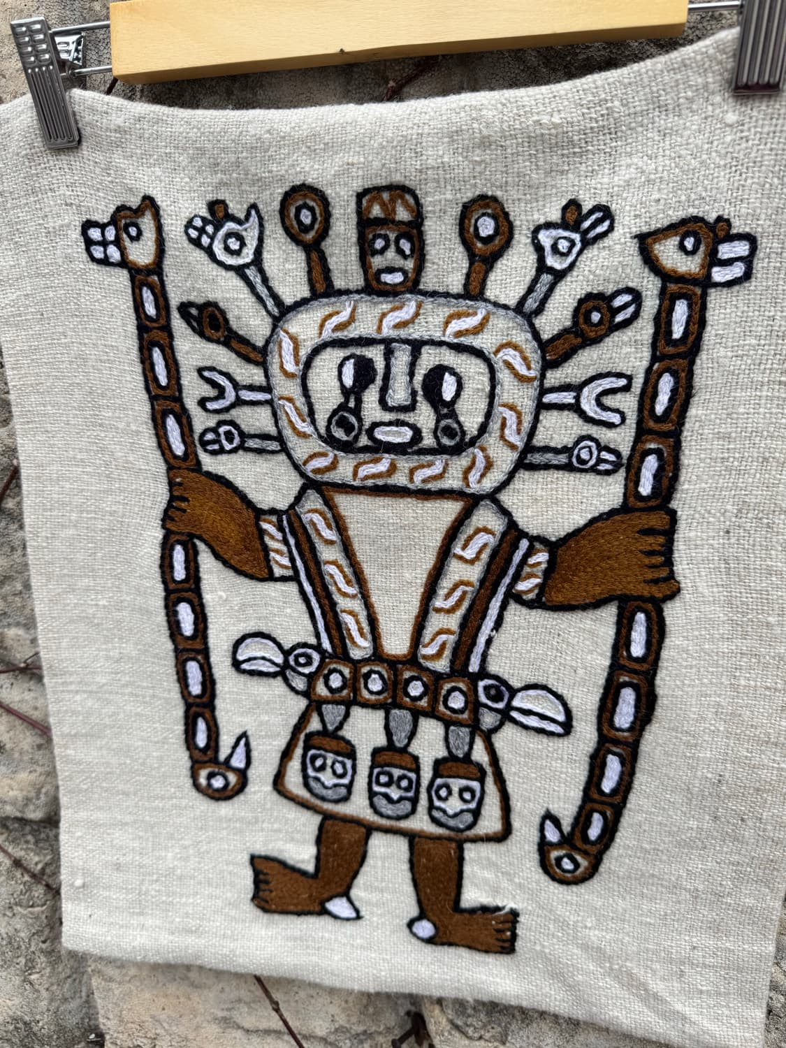 페루 티티카카 호수 빈티지 수공예 자수 쿠션 커버 상품이미지2