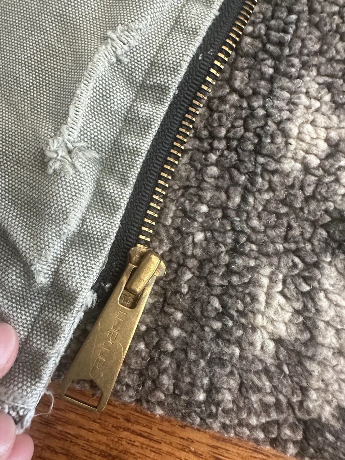 90s 빈티지 칼하트 판넬 리버시블 플리스 베스트 L 상품이미지6