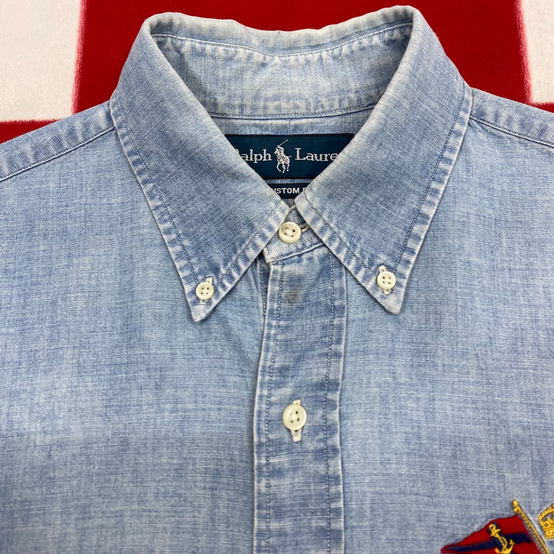 폴로 데님 셔츠 M 실측 L 상품이미지4