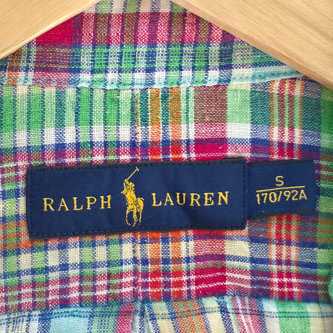 [S] 폴로 랄프로렌 린넨 체크 셔츠 상품이미지5