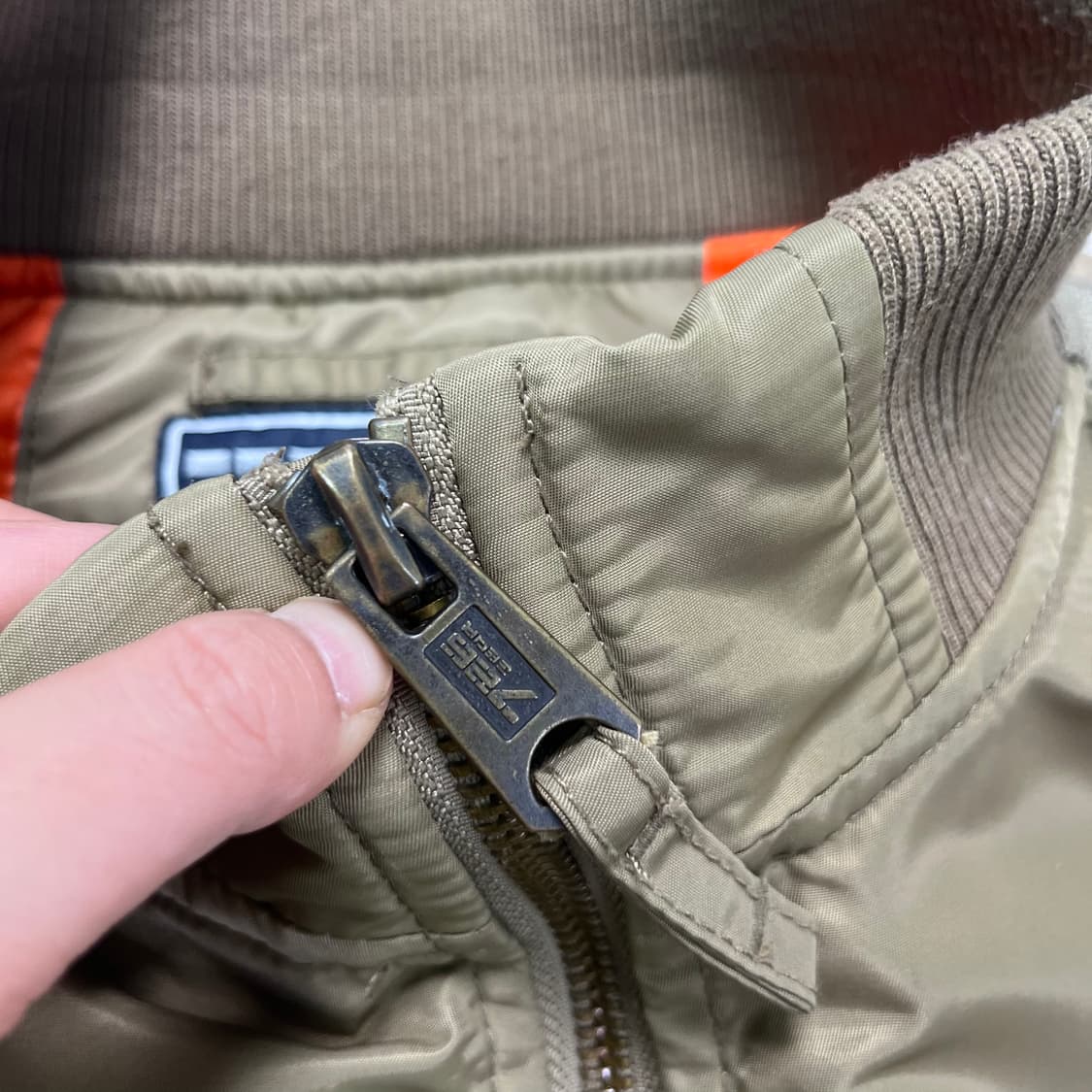 105 아메리칸 빈티지 백로고 빈티지 ma-1 자켓 상품이미지5