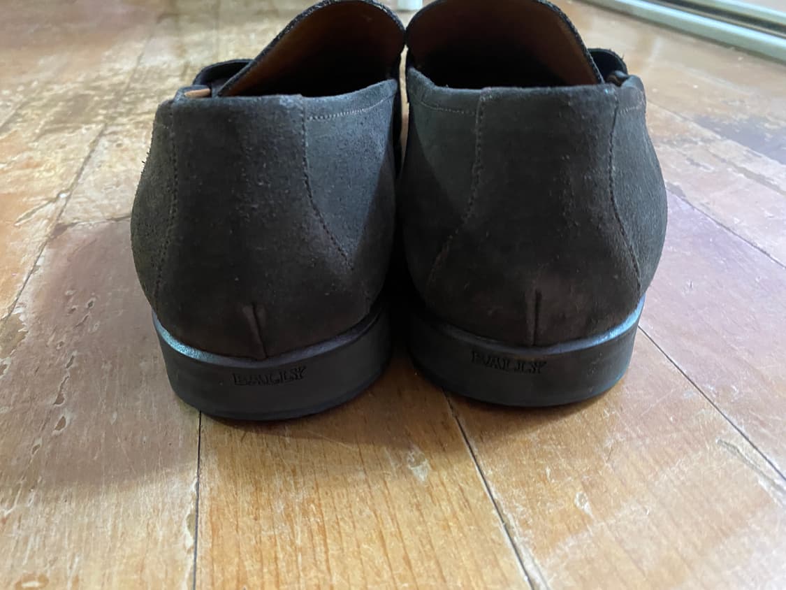 Bally 스웨이드 다크브라운 로퍼 eu9 us10 상품이미지2