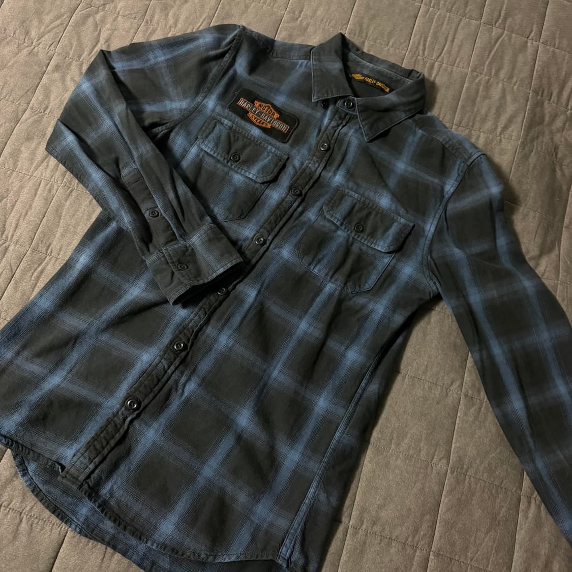 할리데이비슨 체크 셔츠 s 상품이미지1