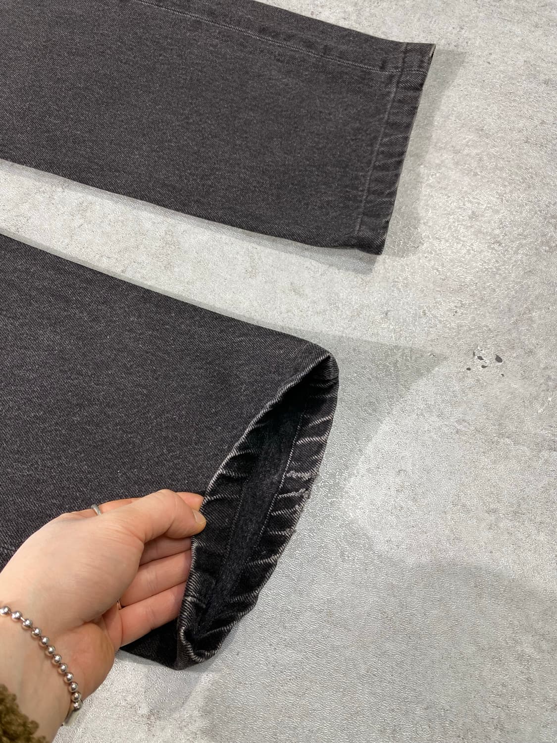 [30] 90s USA 리바이스 501 레귤러핏 흑청 데님팬츠 상품이미지7