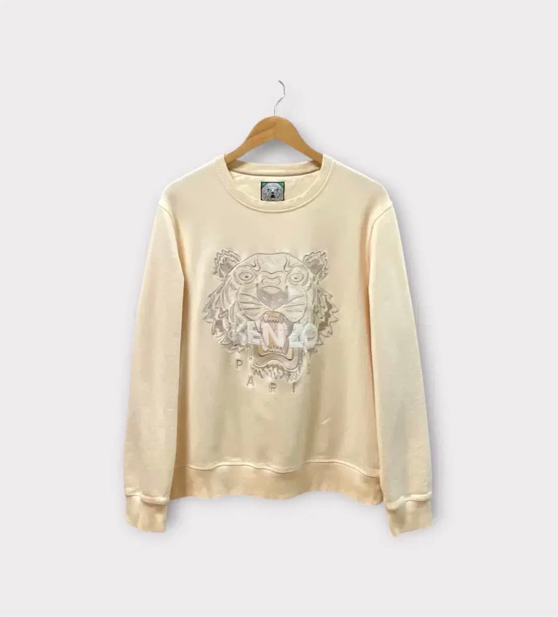 겐조 시그니처 호랑이자수 아이보리 맨투맨 L-XL 상품이미지1