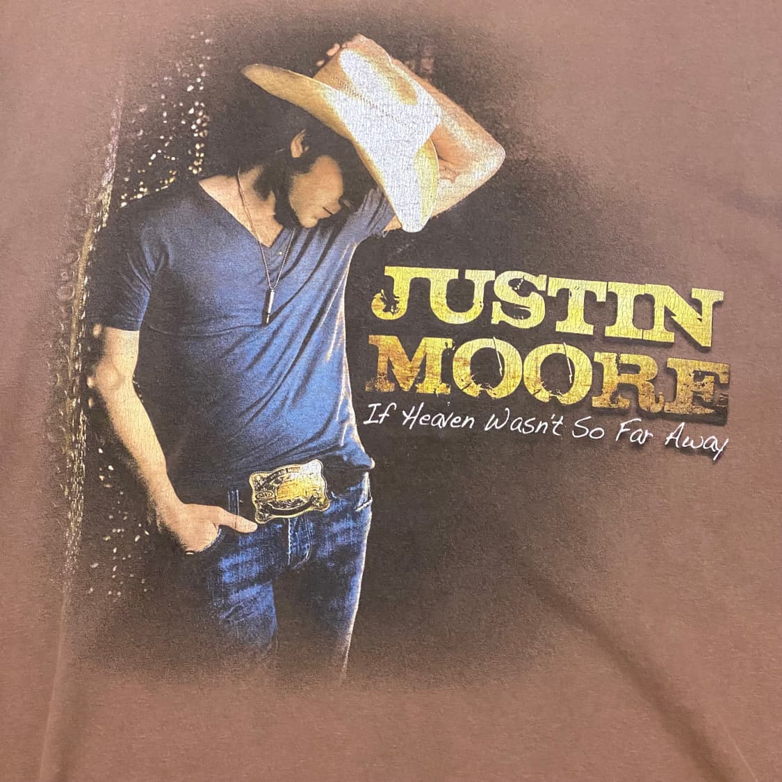 미국 빈티지 가수 저스틴 무어 투어티 락티셔츠 반팔티 상품이미지3