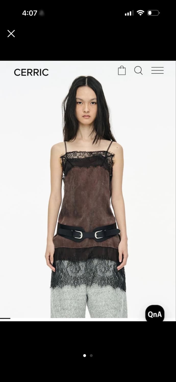 세릭 슬립드레스 브라운 상품이미지1