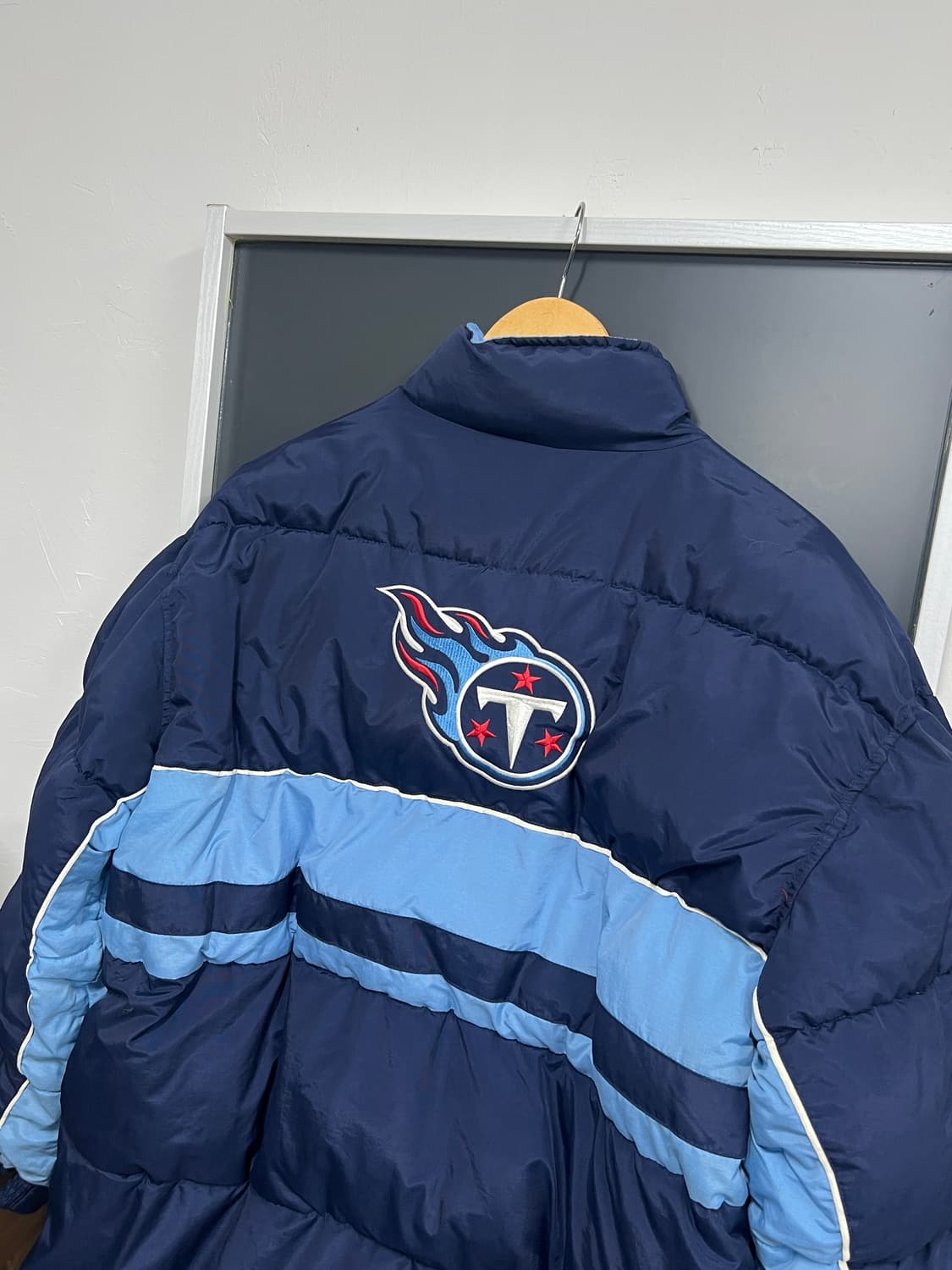 NFL 테네시 타이탄스 빅로고 리버시블 패딩 점퍼 상품이미지4