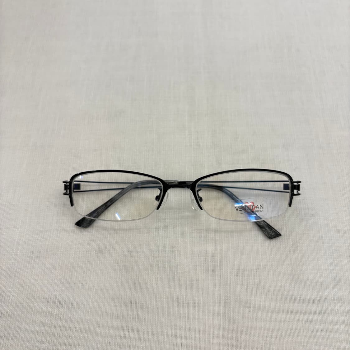 VENETIAN 블랙 반무테 빈티지안경 상품이미지5