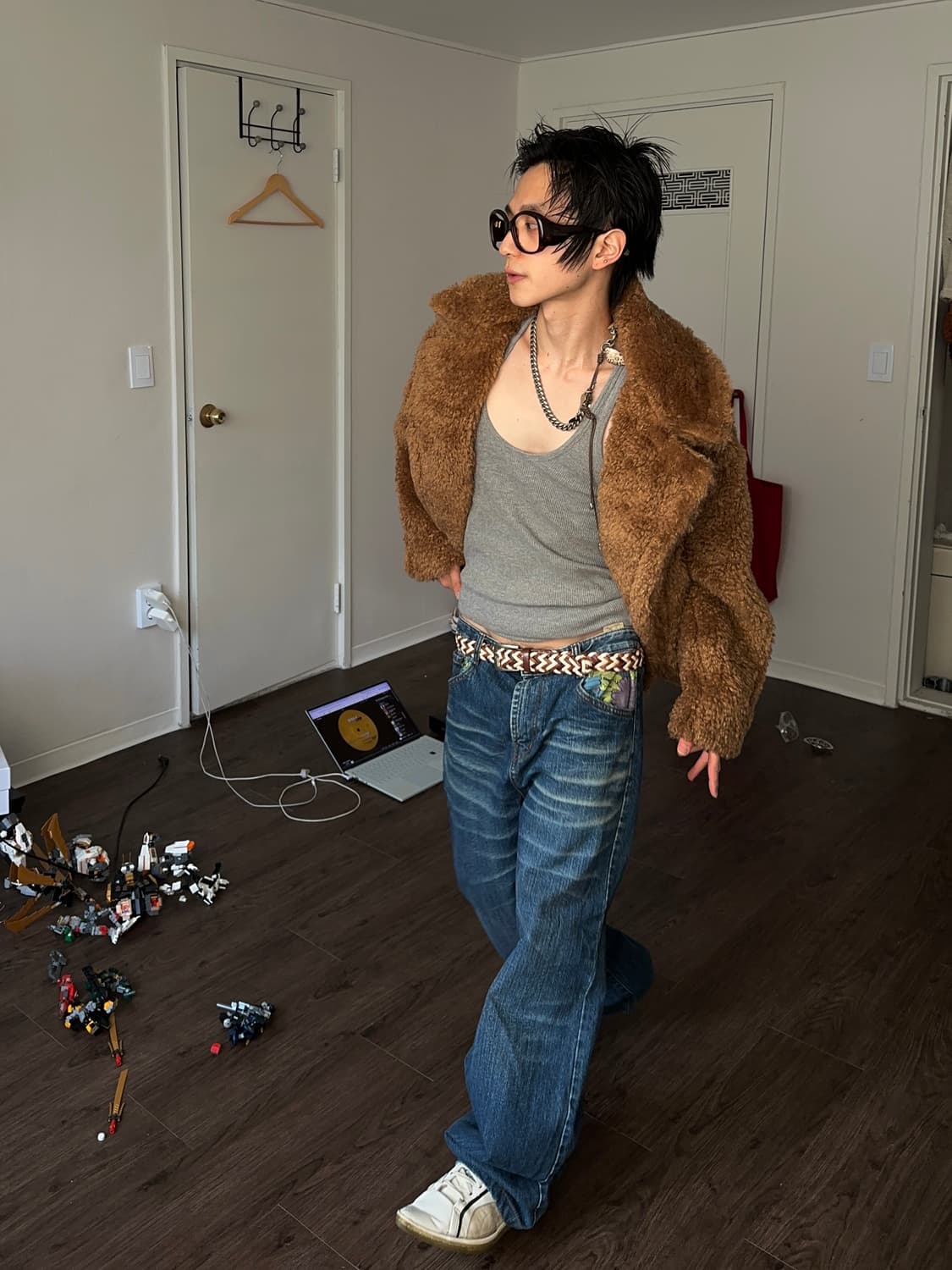 GAM 플로럴 루즈 스트레이트 진 상품이미지5