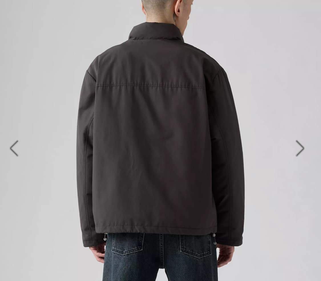 [S] 리바이스 브릭스 브리그 숏 푸퍼 봄버 패딩 점퍼 블랙 상품이미지3