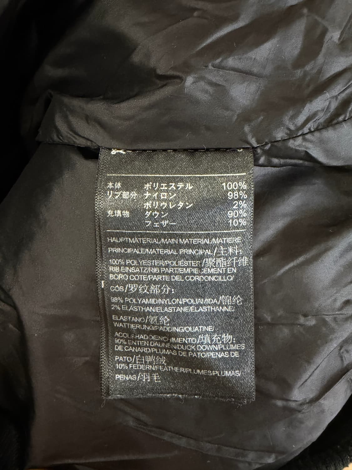 Y-3 후드 슬리브리스 롱 다운 베스트 상품이미지5