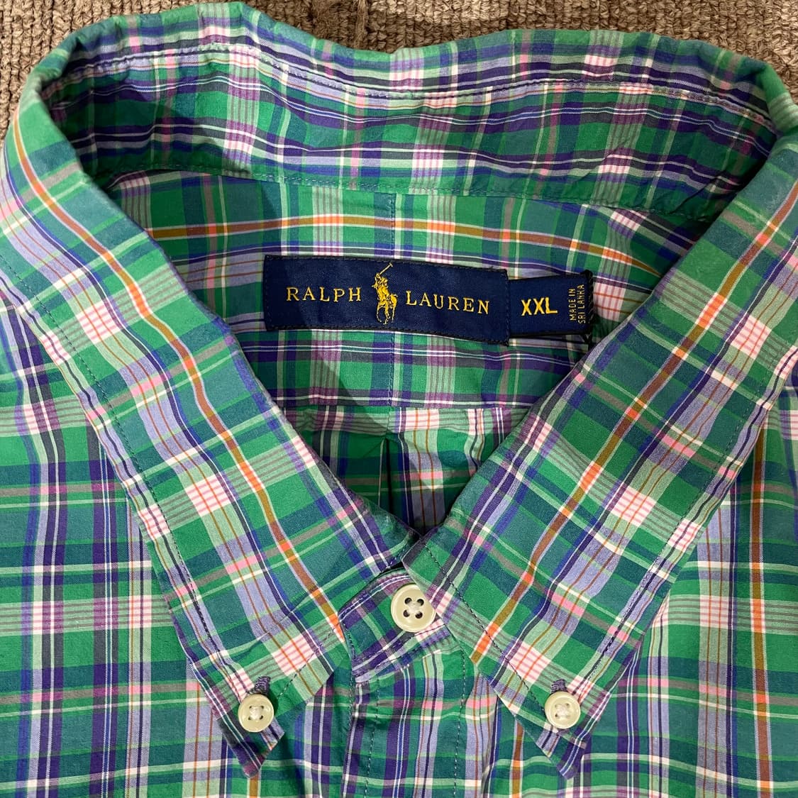  (2XL) POLO 폴로 랄프로렌 체크 셔츠 상품이미지5