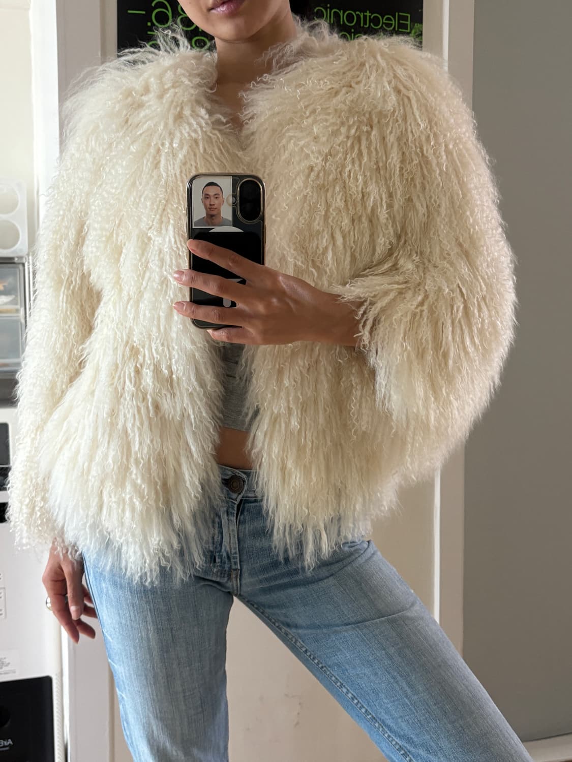 리얼 양털 퍼자켓 상품이미지5