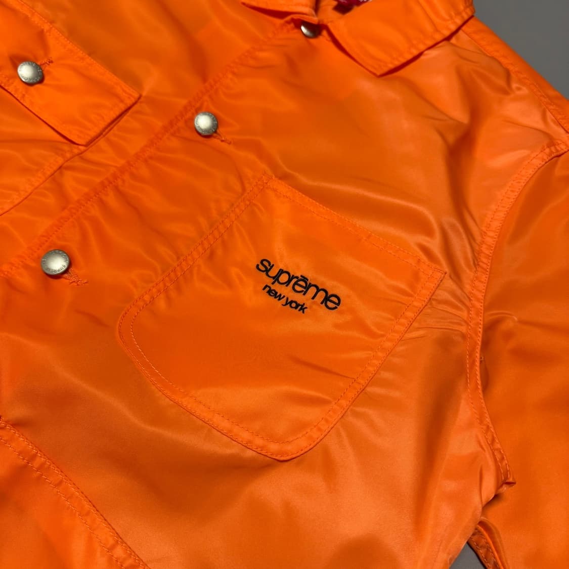 슈프림(SUPREME) 24ss 클래식 로고 나일론 초어 코트 자켓 상품이미지4