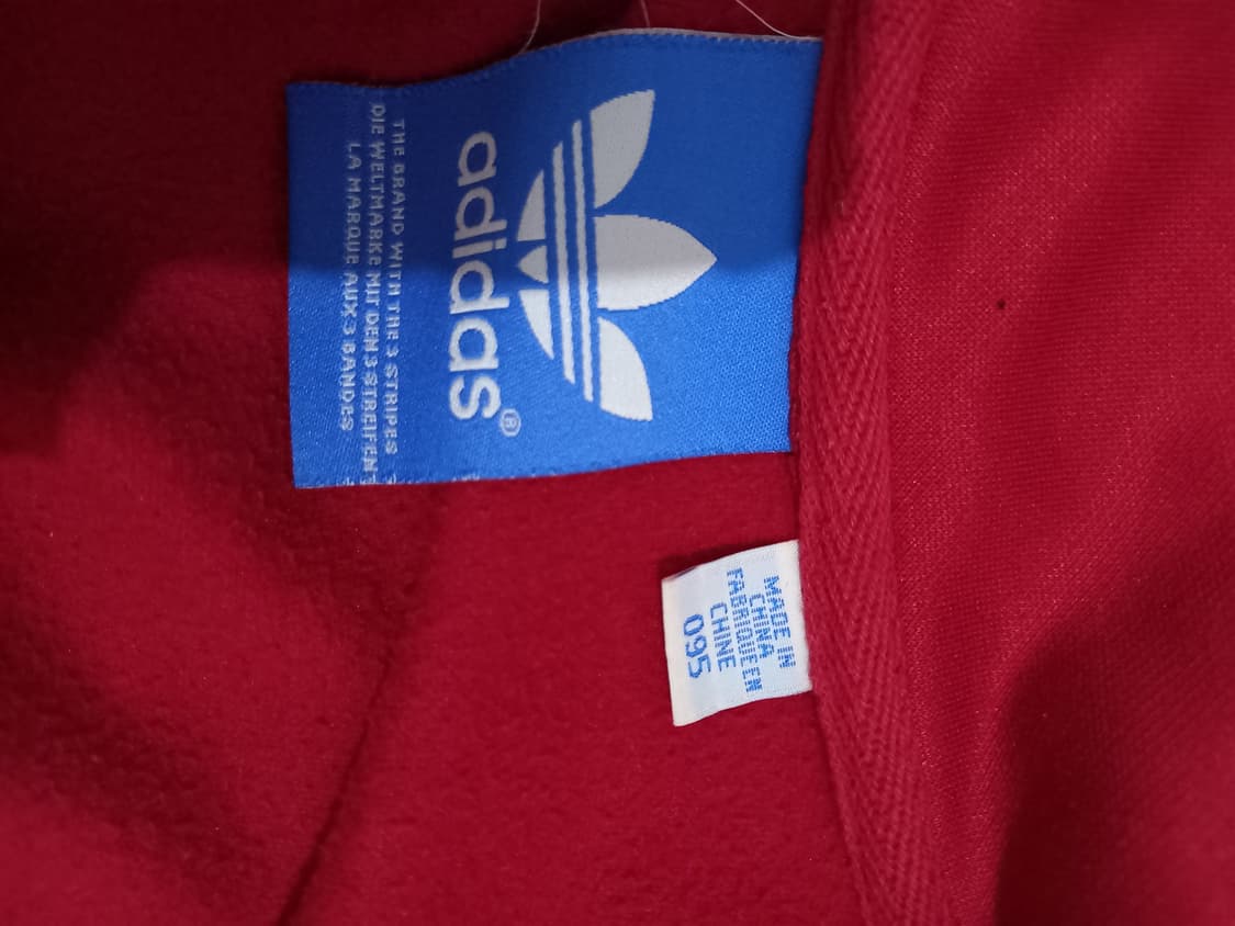아디다스 파이어버드  빨검 레드 트랙탑 저지 져지집업 95/M 상품이미지3