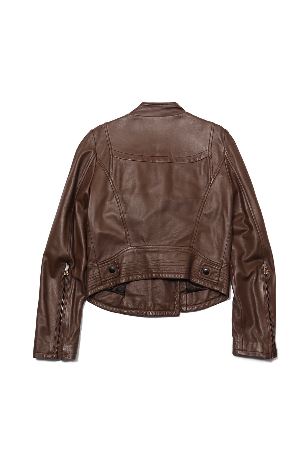 SYSTEM 모카무스 더블 라이더 쉽스킨 가죽 재킷 women S 상품이미지3