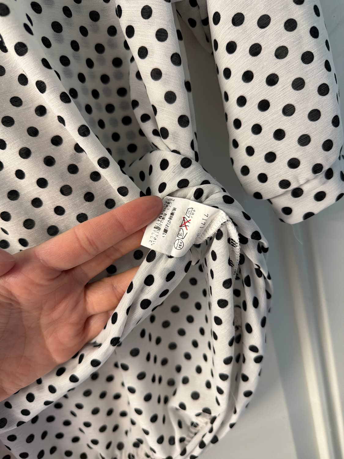 일본빈티지 도트 레이어드 블라우스 상품이미지9