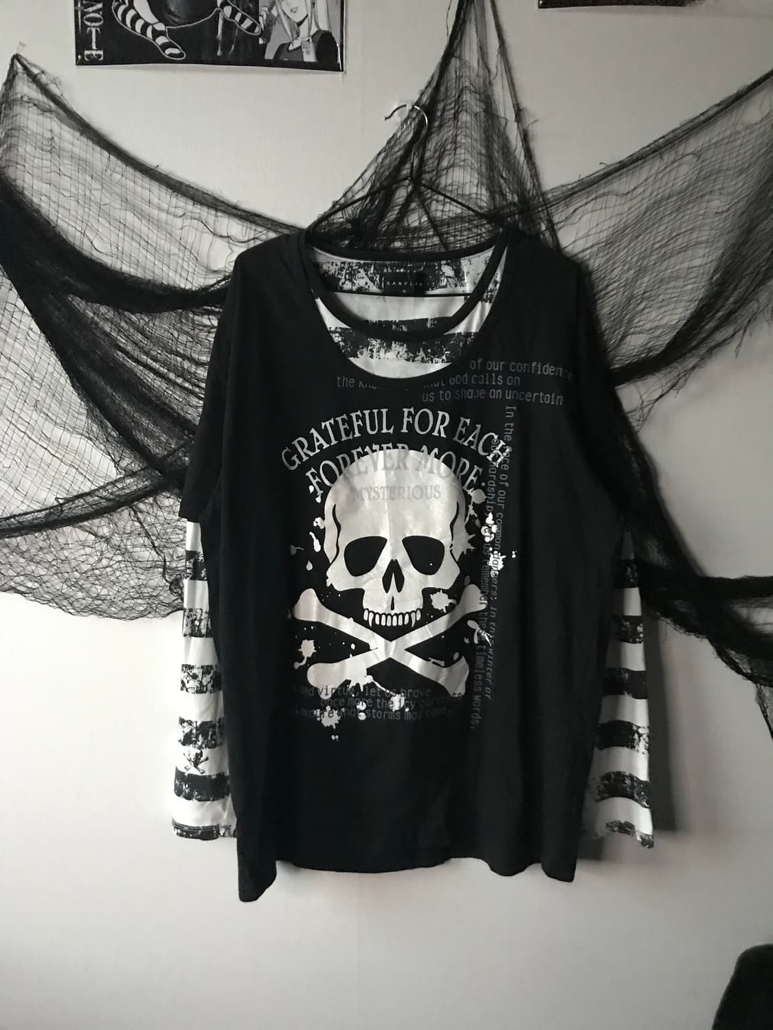Punk mood layered printing longsleeve 상품이미지1