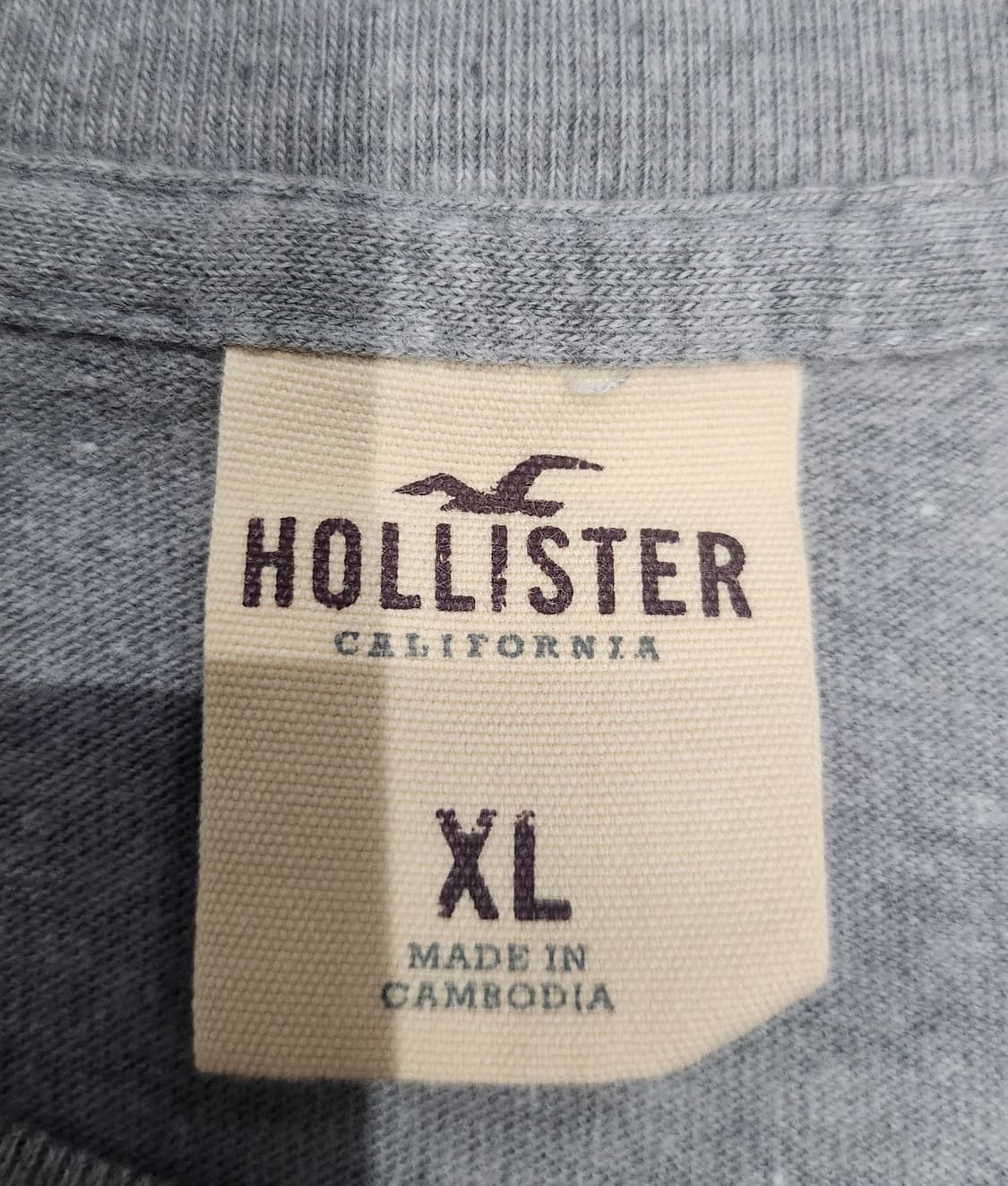 홀리스터 반팔 티셔츠 회색 XL 상품이미지3