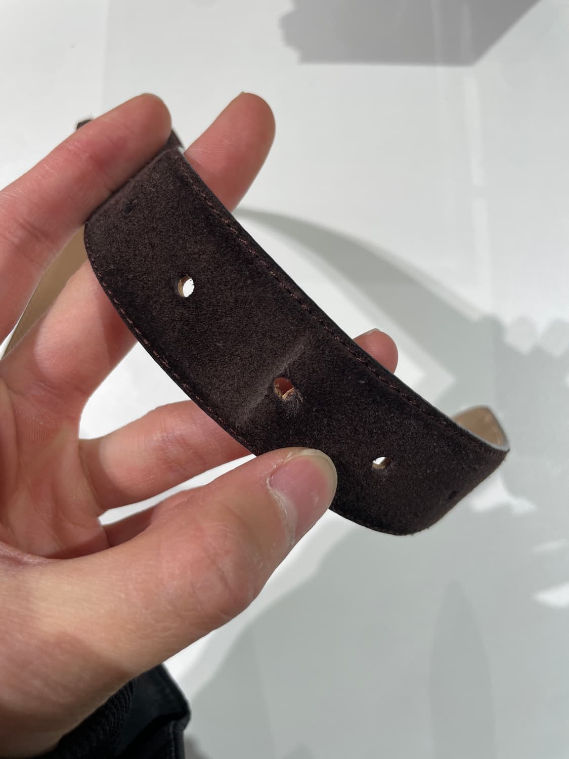 브룩스 브라더스 다크 브라운 레더 벨트 상품이미지10