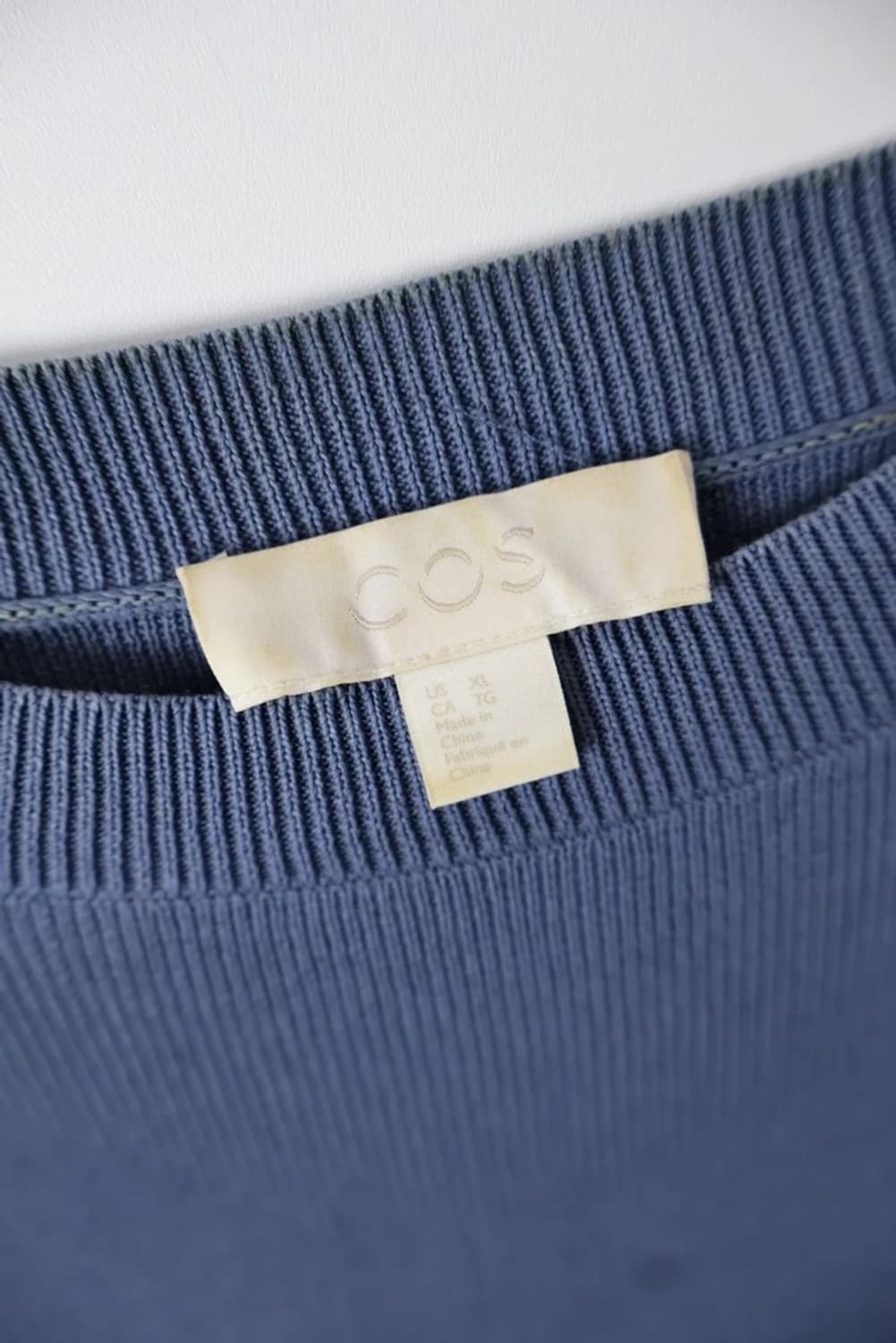 COS Blue Knit Short Sleeve T Shirt 상품이미지5