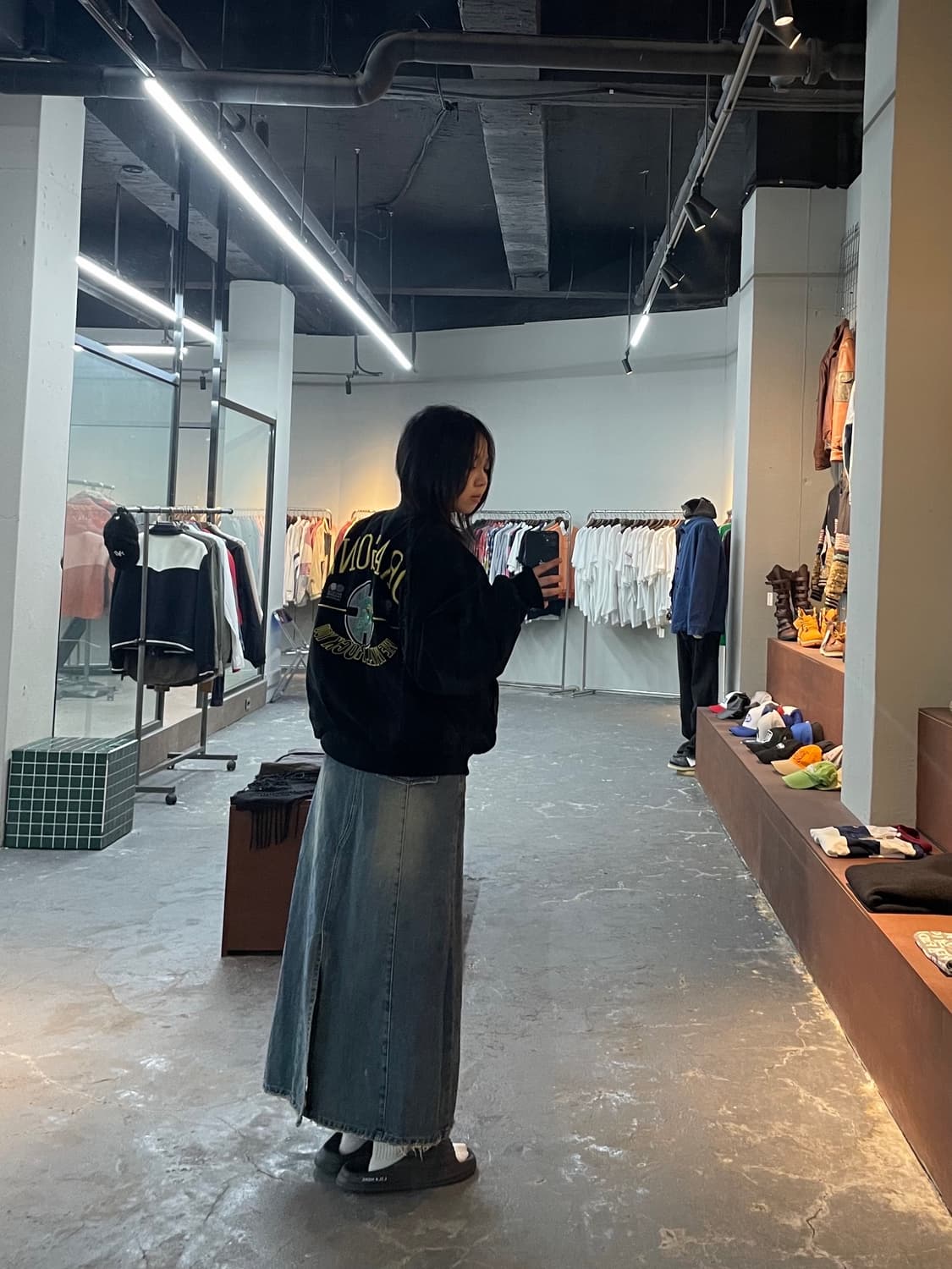 빈티지 블랙 봄버 자켓 H1099 상품이미지2