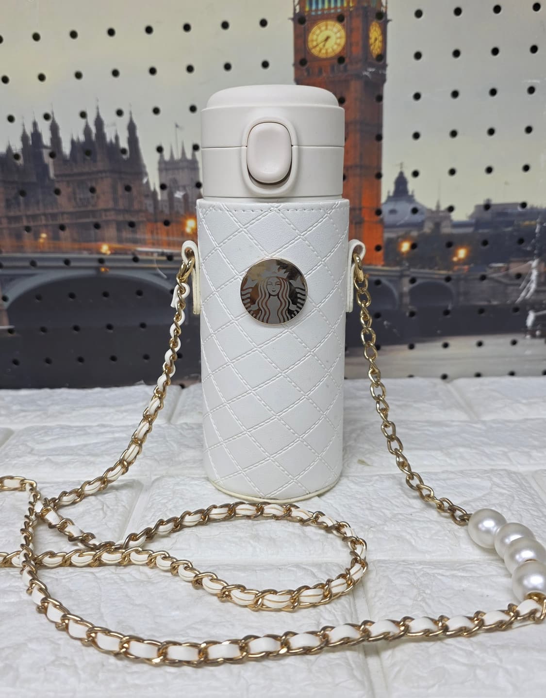 한정판/ 스타벅스 텀블러 스페셜 에디션 누빔 진주 체인스트랩 GE03 상품이미지2