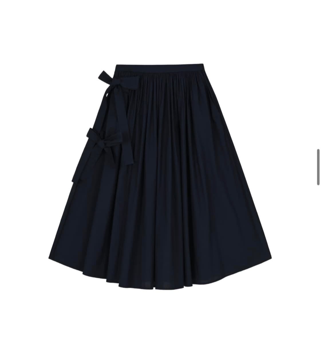 cosmoss 코스모스 네이비 스트랩 리본 스커트 상품이미지2