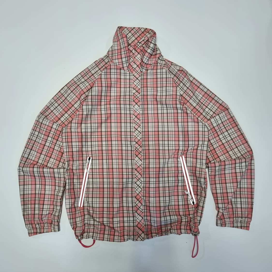 콜롬비아 체크 바람막이 상품이미지1