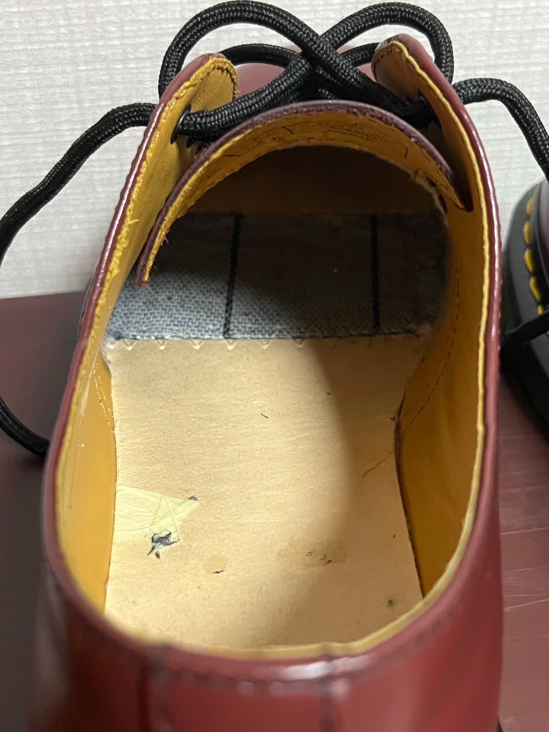 닥터마틴1461 3홀 스무스 체리레드 38(240) 사이즈 상품이미지7