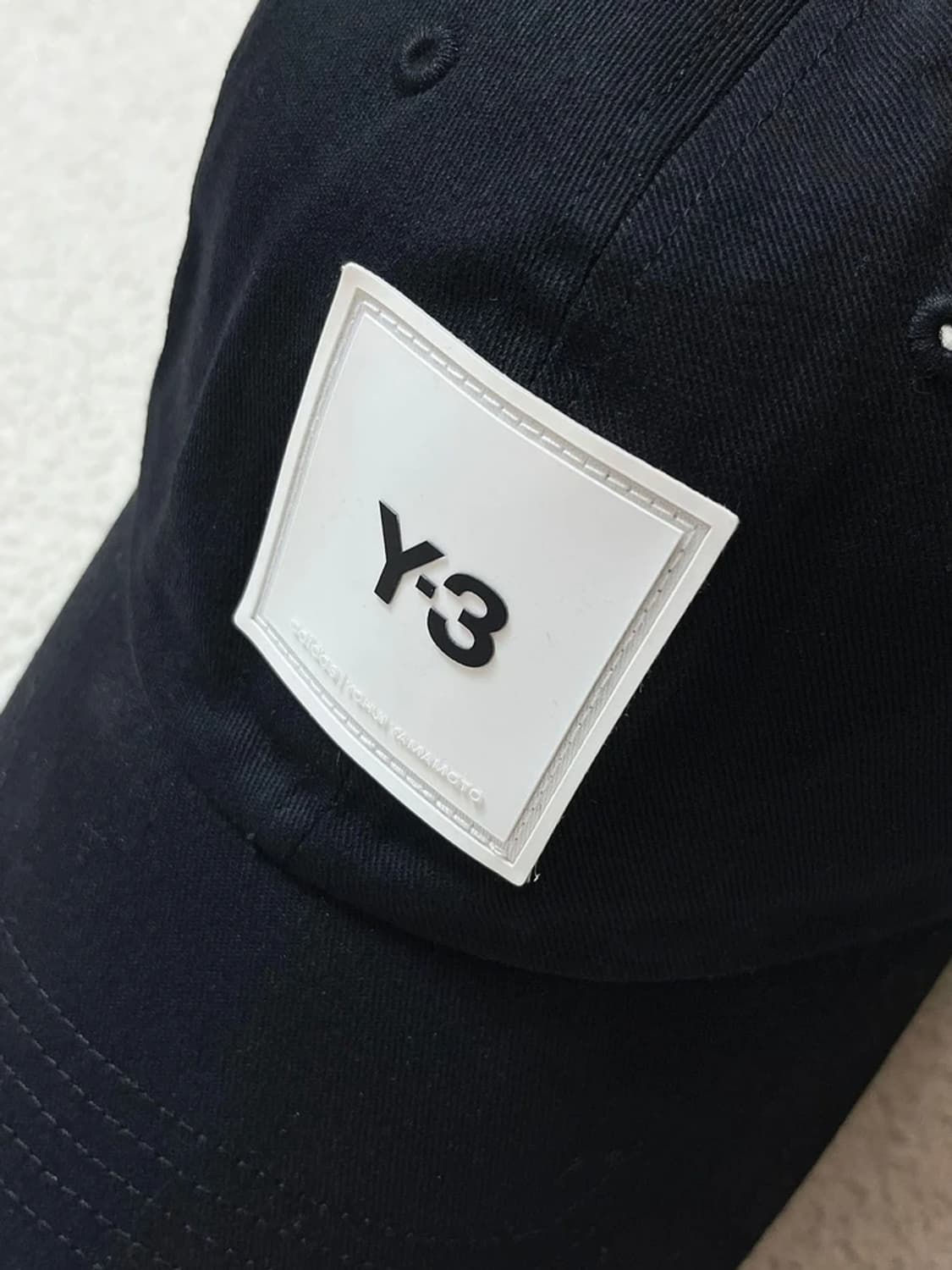 요지야마모토 Y-3 스퀘어 라벨 볼캡 A1705 상품이미지3
