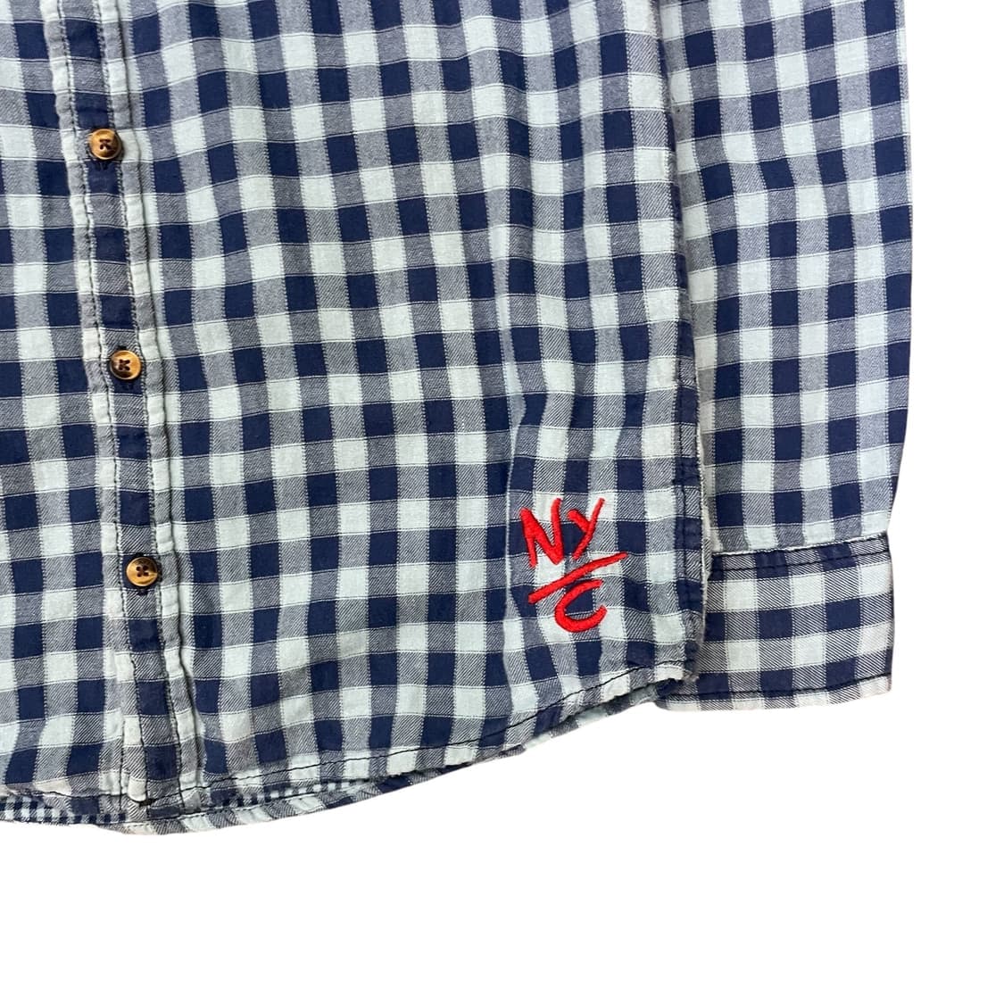 타미힐피거 블루 체크 투포켓 웨스턴 긴팔 셔츠 164 상품이미지4