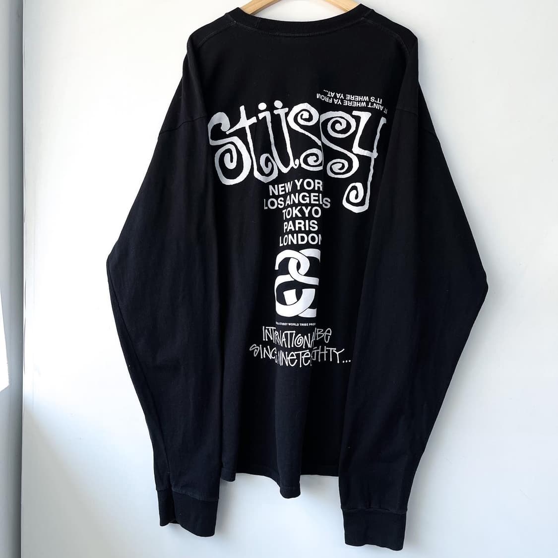 스투시 워리어 월드 투어 블랙 롱슬리브 상품이미지6