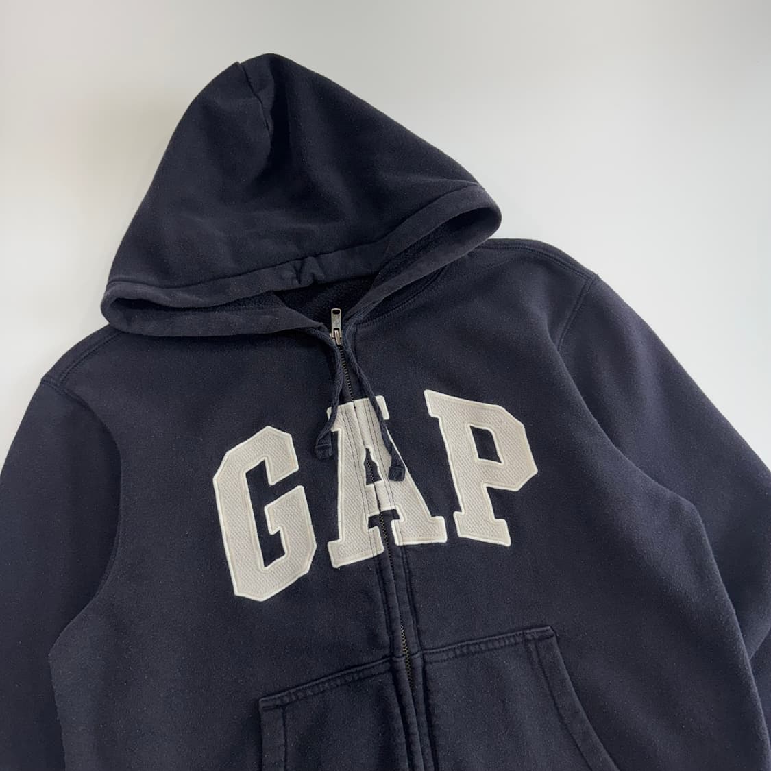 Gap 갭 그레이 로고 네이브 후드집업 상품이미지4