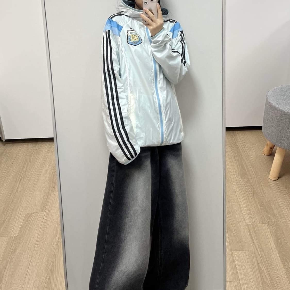 아디다스 14-15 아르헨티나 축구 국대 바람막이 자켓 PN7482 상품이미지2