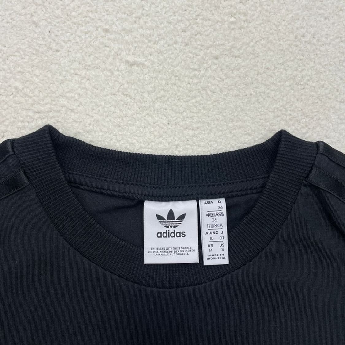 ADIDAS 파이어버드 크롭 트랙 롱슬리브 블랙 M 상품이미지4
