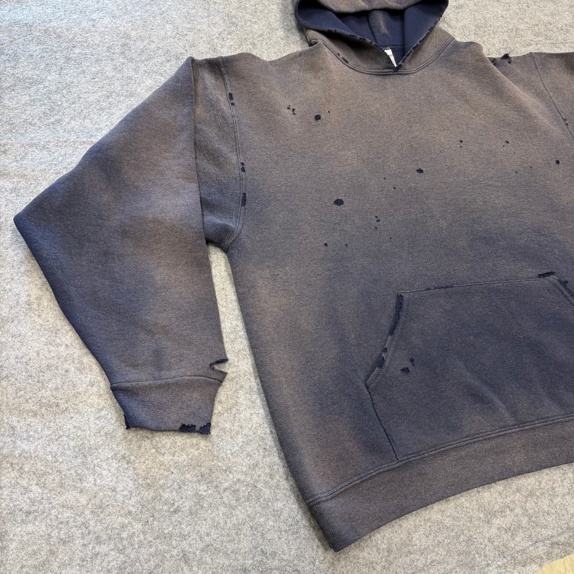 00s Vintage Russell Sun faded Hoodie 러셀 상품이미지3