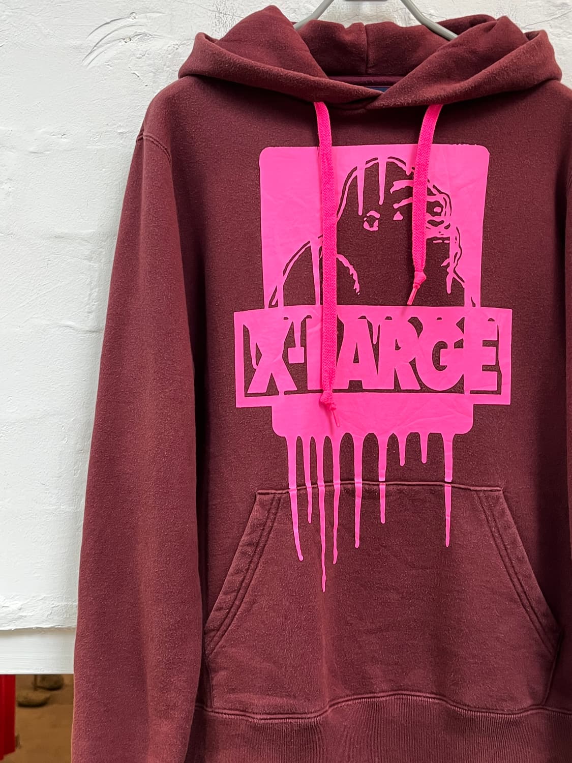 XLARGE 엑스라지 버건디 후드티 S 상품이미지4