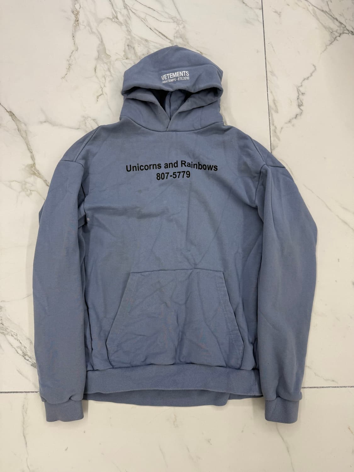 베트멍 유니콘 레인보우 후드 블루 상품이미지1