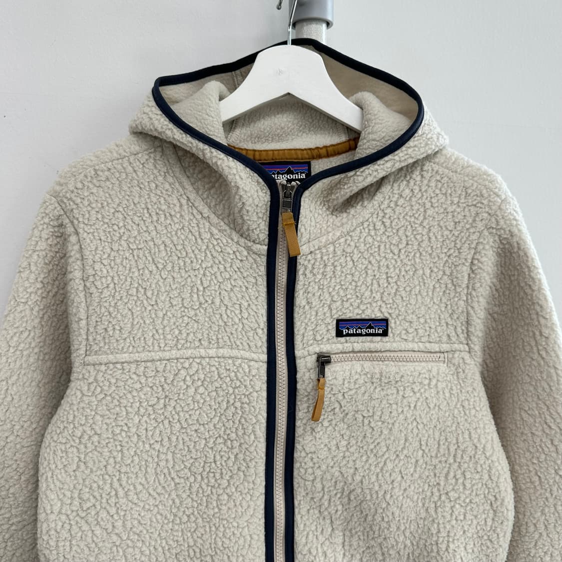 파타고니아 플리스 후드 집업 펠리컨 상품이미지2