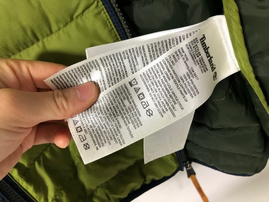 Timberland 팀버랜드 남성 시그니처 소가죽 로고 경량패딩 _ L 상품이미지9