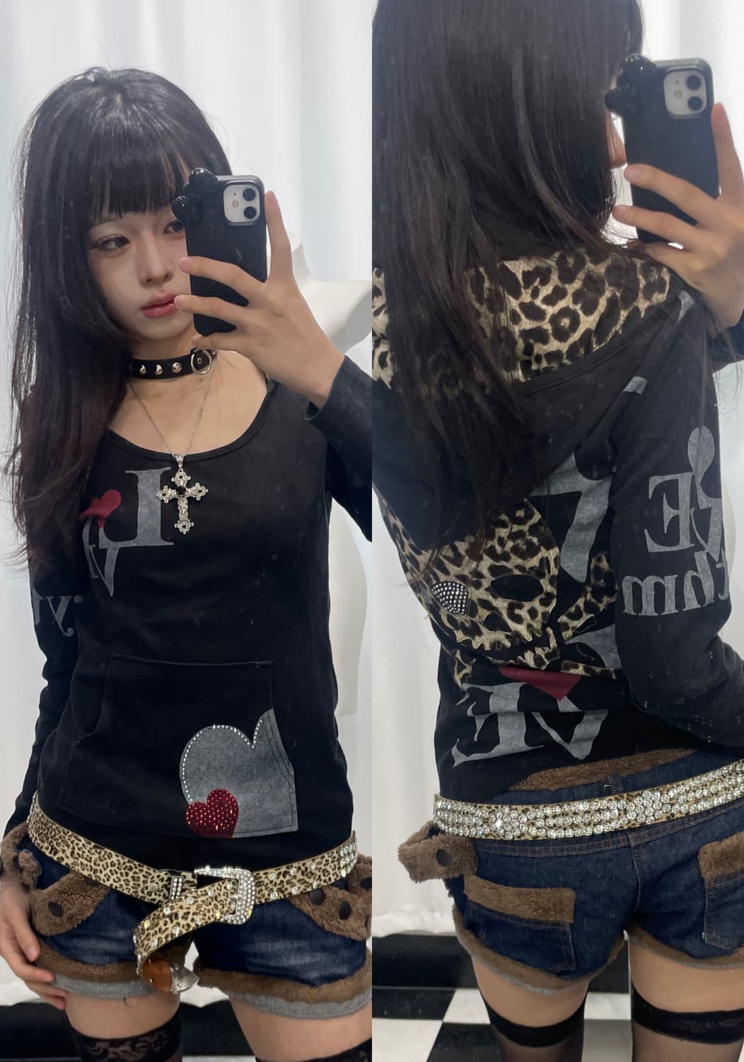 🎸블랙 갸루 후디🎸 상품이미지1