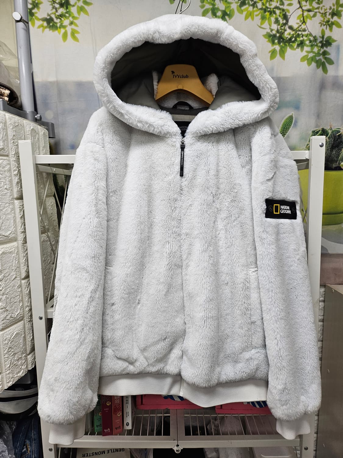내셔널지오그래픽 풀집업 페이크퍼 후드집업 남녀공용 (1 상품이미지1